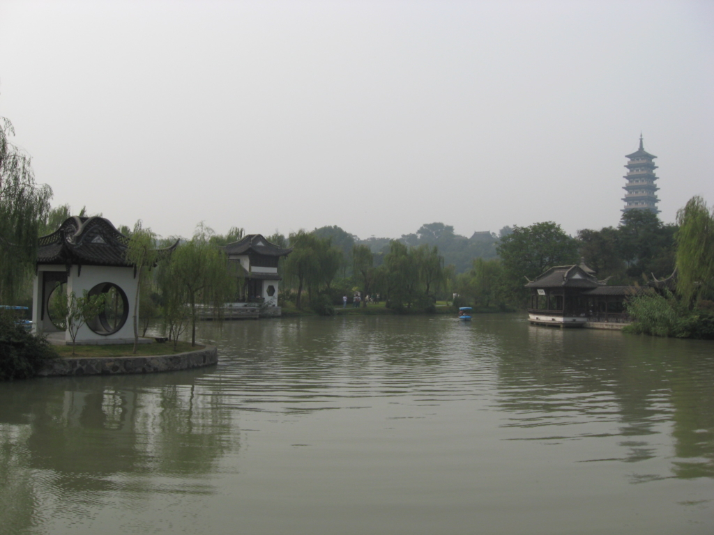 Slender West Lake with Daming Temple in the distance