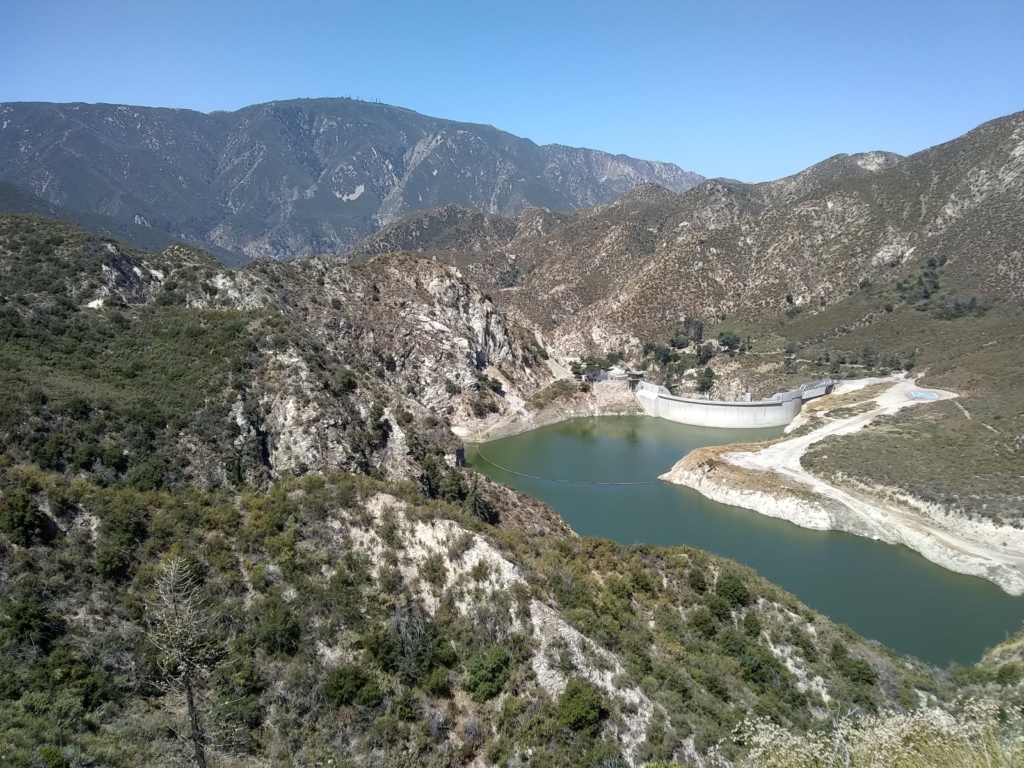 Overlooking the Tujunga Dam